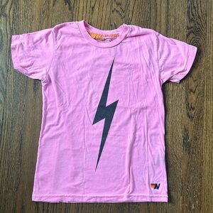 Aviator Nation pink black lightning bolt size 10